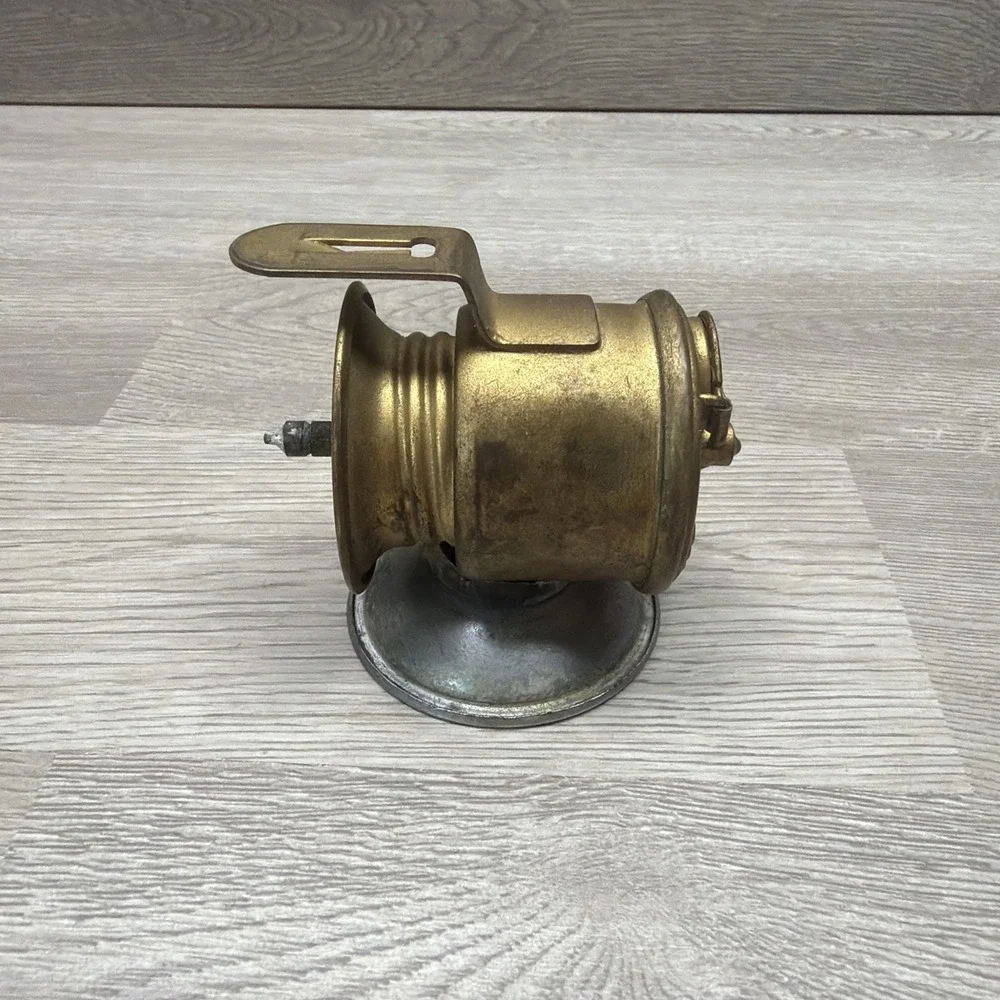 PREMIER Carbide Miners Light Untested & Auto-lite Brass Lamp Fuel Container VTG